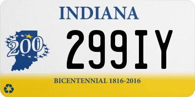 IN license plate 299IY