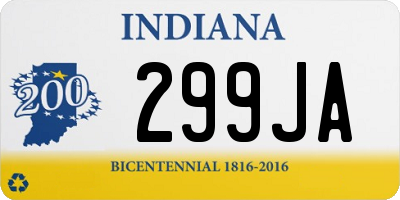 IN license plate 299JA