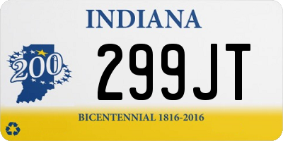 IN license plate 299JT