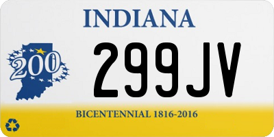 IN license plate 299JV