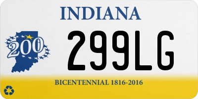 IN license plate 299LG