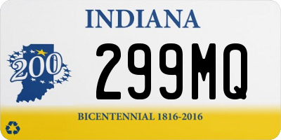 IN license plate 299MQ