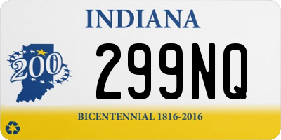 IN license plate 299NQ