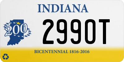 IN license plate 299OT