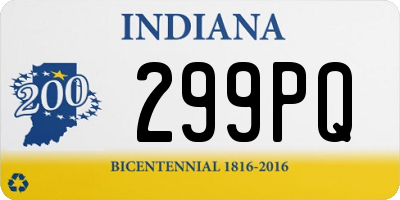 IN license plate 299PQ