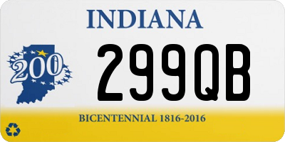 IN license plate 299QB