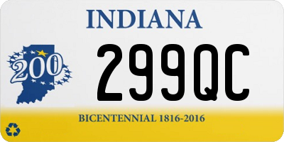 IN license plate 299QC