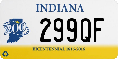 IN license plate 299QF