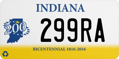 IN license plate 299RA