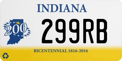 IN license plate 299RB