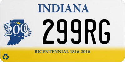 IN license plate 299RG