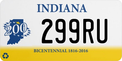 IN license plate 299RU