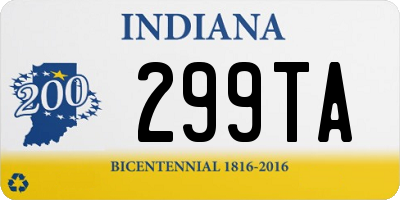 IN license plate 299TA