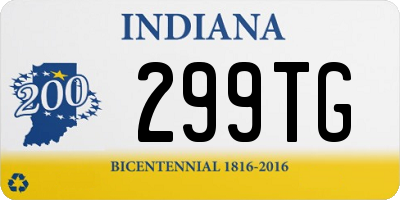 IN license plate 299TG