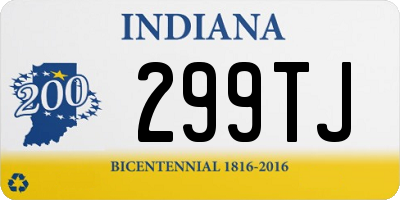 IN license plate 299TJ