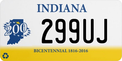 IN license plate 299UJ