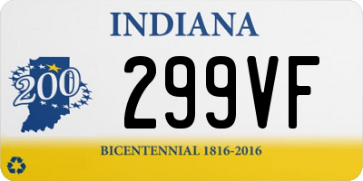 IN license plate 299VF