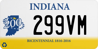 IN license plate 299VM