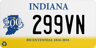 IN license plate 299VN