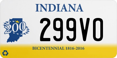 IN license plate 299VO