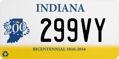 IN license plate 299VY