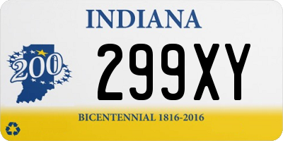 IN license plate 299XY
