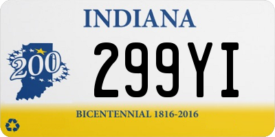 IN license plate 299YI