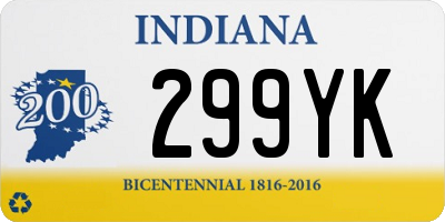 IN license plate 299YK