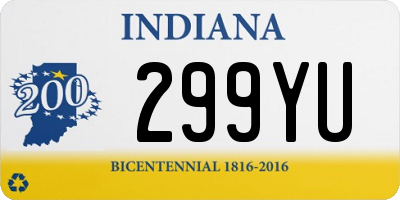 IN license plate 299YU