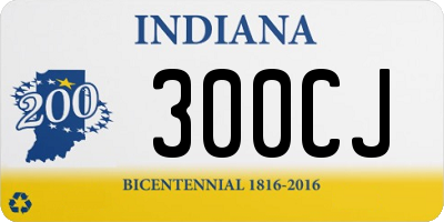 IN license plate 300CJ