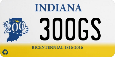 IN license plate 300GS