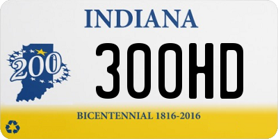 IN license plate 300HD