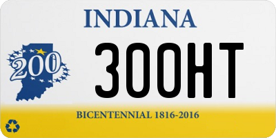 IN license plate 300HT