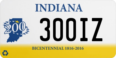 IN license plate 300IZ