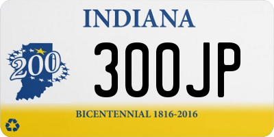 IN license plate 300JP