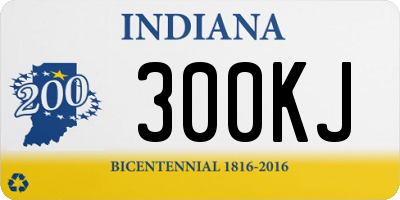 IN license plate 300KJ