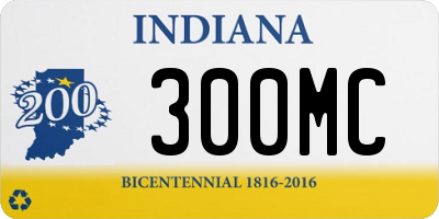 IN license plate 300MC