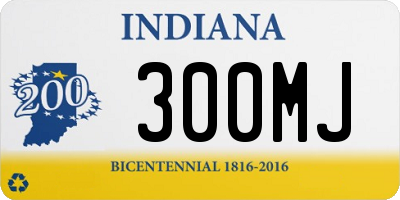 IN license plate 300MJ