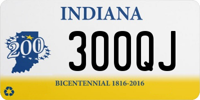 IN license plate 300QJ