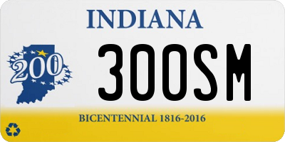 IN license plate 300SM