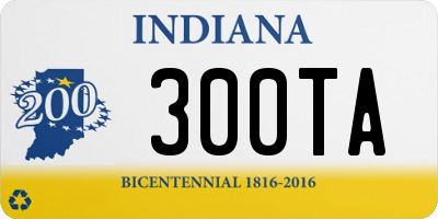 IN license plate 300TA