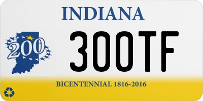 IN license plate 300TF