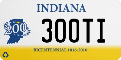 IN license plate 300TI