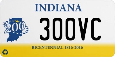 IN license plate 300VC