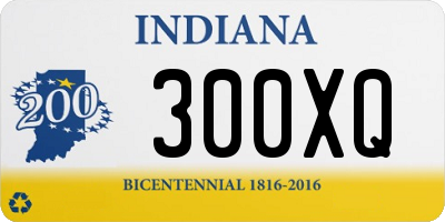 IN license plate 300XQ