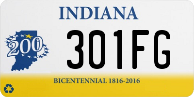 IN license plate 301FG