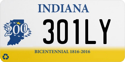 IN license plate 301LY