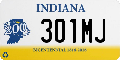 IN license plate 301MJ