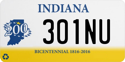 IN license plate 301NU