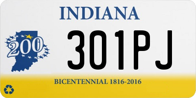 IN license plate 301PJ